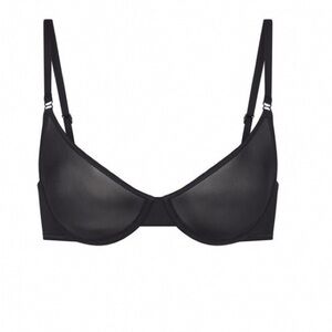 SKIMS Jelly Sheer Bra in Onyx and Nude